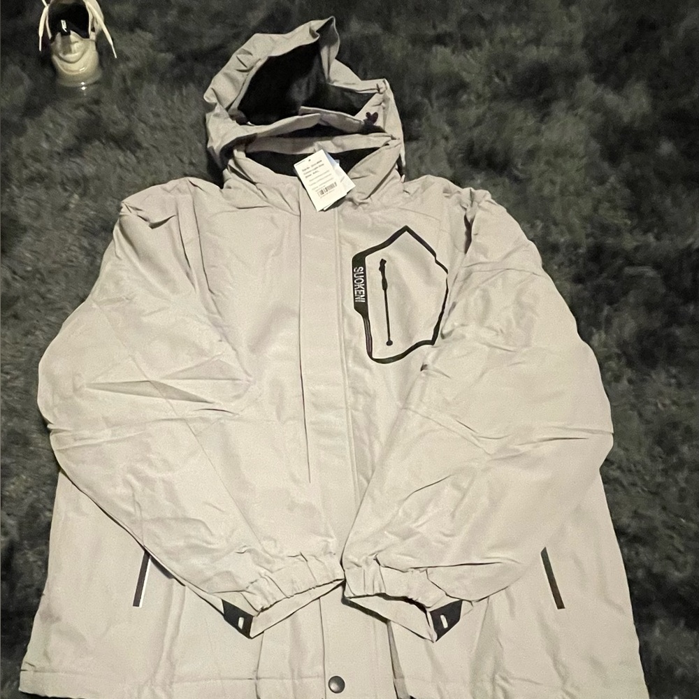 Men's Gray Puffer Jacket